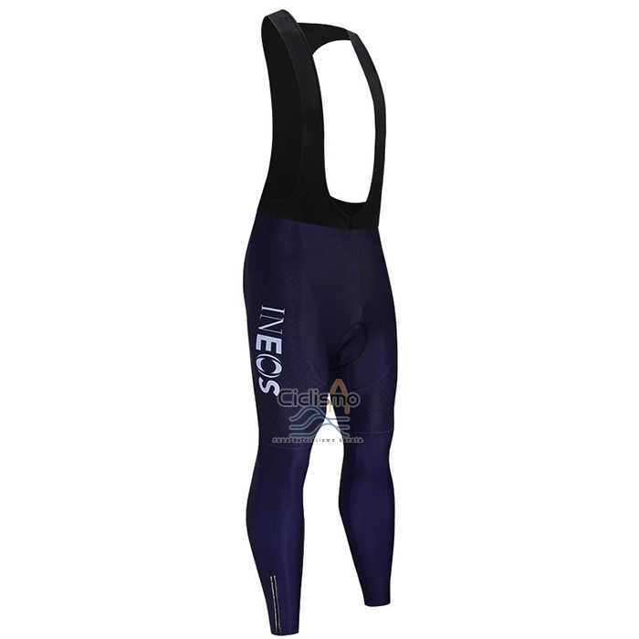 Ineos Grenadiers Ropa Ciclismo Culotte Largo 2021 Mangas Largas Rojo